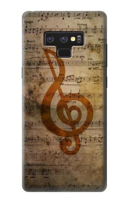 W2368 Sheet Music Notes Hard Case and Leather Flip Case For Note 9 Samsung Galaxy Note9