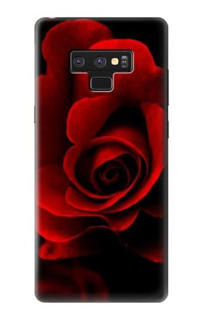 W2898 Red Rose Hard Case and Leather Flip Case For Note 9 Samsung Galaxy Note9