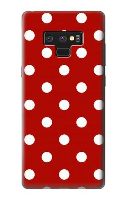 W2951 Red Polka Dots Hard Case and Leather Flip Case For Note 9 Samsung Galaxy Note9