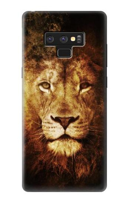 W3182 Lion Hard Case and Leather Flip Case For Note 9 Samsung Galaxy Note9