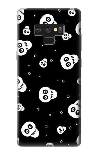 W3261 Smile Skull Halloween Pattern Hard Case and Leather Flip Case For Note 9 Samsung Galaxy Note9