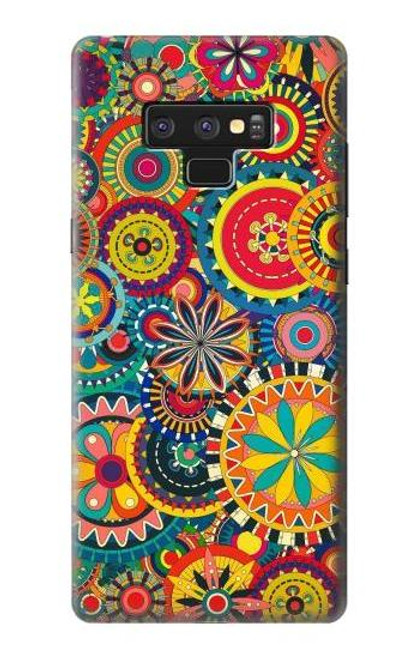 W3272 Colorful Pattern Hard Case and Leather Flip Case For Note 9 Samsung Galaxy Note9