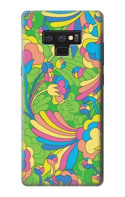 W3273 Flower Line Art Pattern Hard Case and Leather Flip Case For Note 9 Samsung Galaxy Note9