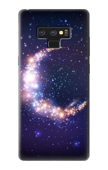 W3324 Crescent Moon Galaxy Hard Case and Leather Flip Case For Note 9 Samsung Galaxy Note9