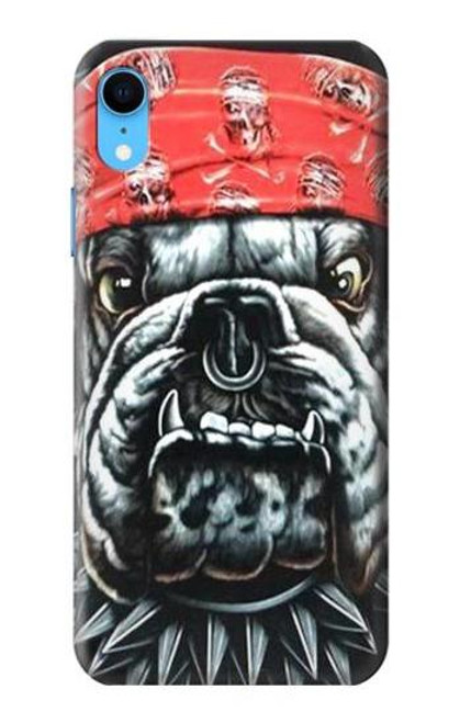 W0100 Bulldog American Football Hard Case and Leather Flip Case For iPhone XR