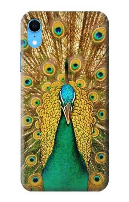 W0513 Peacock Hard Case and Leather Flip Case For iPhone XR