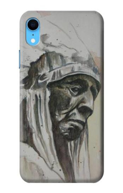 W0792 Indian Chief Hard Case and Leather Flip Case For iPhone XR