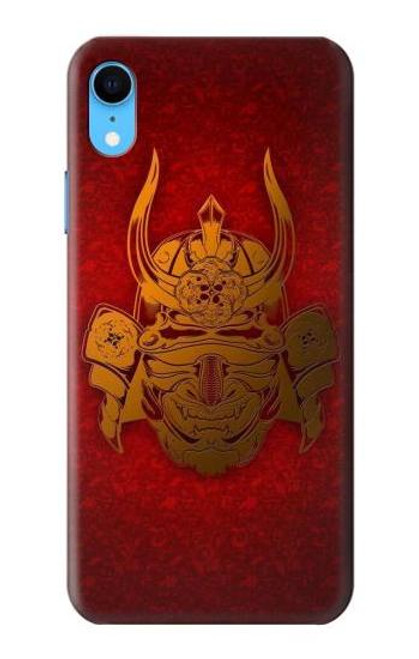 W0820 Samurai Helmet Hard Case and Leather Flip Case For iPhone XR