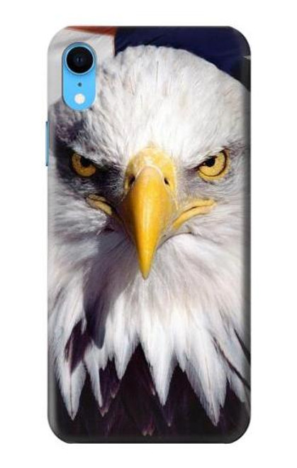 W0854 Eagle American Hard Case and Leather Flip Case For iPhone XR