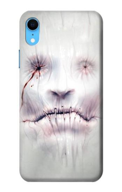 W0884 Horror Face Hard Case and Leather Flip Case For iPhone XR