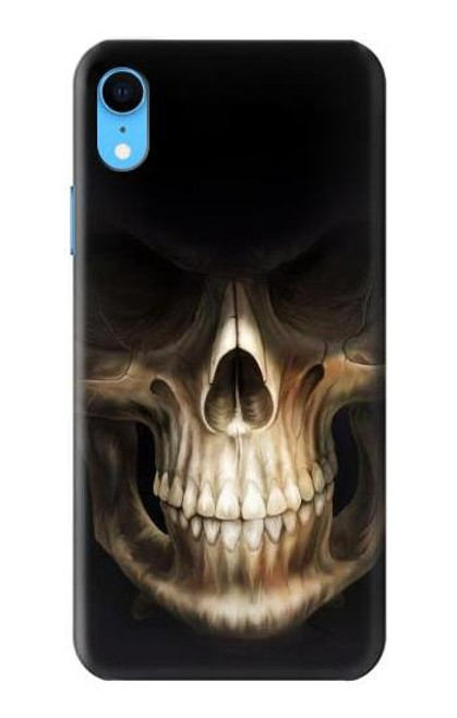 W1107 Skull Face Grim Reaper Hard Case and Leather Flip Case For iPhone XR