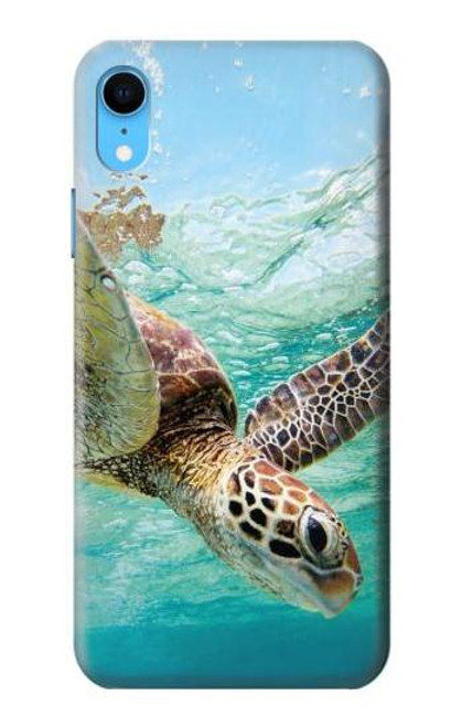 W1377 Ocean Sea Turtle Hard Case and Leather Flip Case For iPhone XR