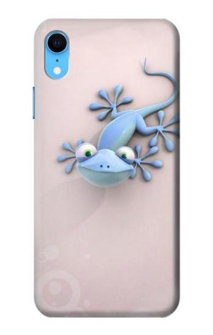 W1631 Funny Gecko Lizard Hard Case and Leather Flip Case For iPhone XR