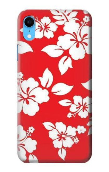 W1949 Hawaiian Hibiscus Pattern Hard Case and Leather Flip Case For iPhone XR