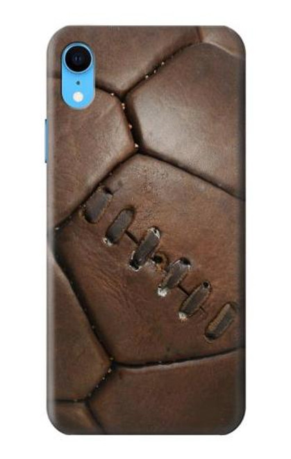 W2661 Leather Soccer Football Graphic Hard Case and Leather Flip Case For iPhone XR