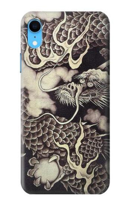 W2719 Japan Painting Dragon Hard Case and Leather Flip Case For iPhone XR