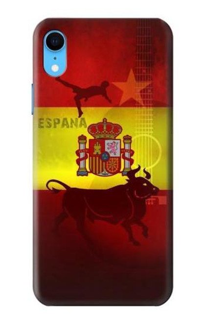 W2984 Spain Football Soccer Euro 2016 Hard Case and Leather Flip Case For iPhone XR