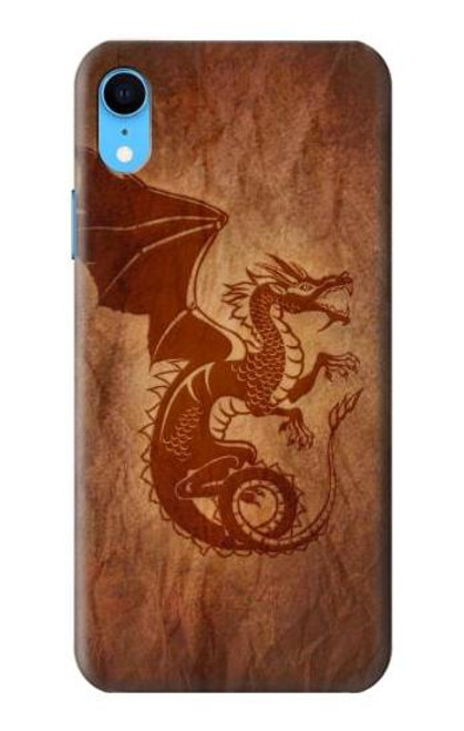 W3086 Red Dragon Tattoo Hard Case and Leather Flip Case For iPhone XR