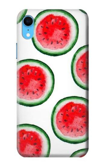 W3236 Watermelon Pattern Hard Case and Leather Flip Case For iPhone XR