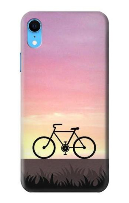 W3252 Bicycle Sunset Hard Case and Leather Flip Case For iPhone XR