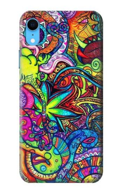 W3255 Colorful Art Pattern Hard Case and Leather Flip Case For iPhone XR