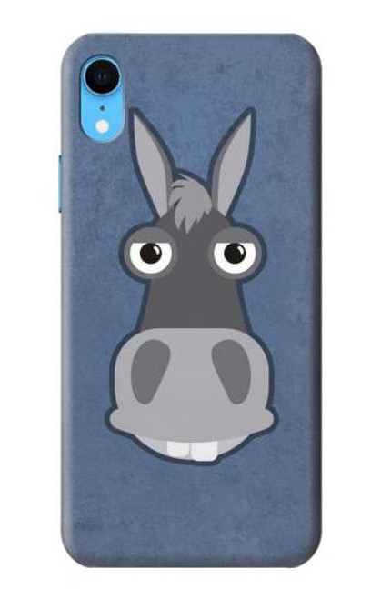 W3271 Donkey Cartoon Hard Case and Leather Flip Case For iPhone XR