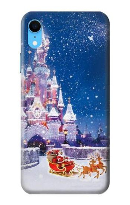 W3282 Santa Xmas Castle Hard Case and Leather Flip Case For iPhone XR