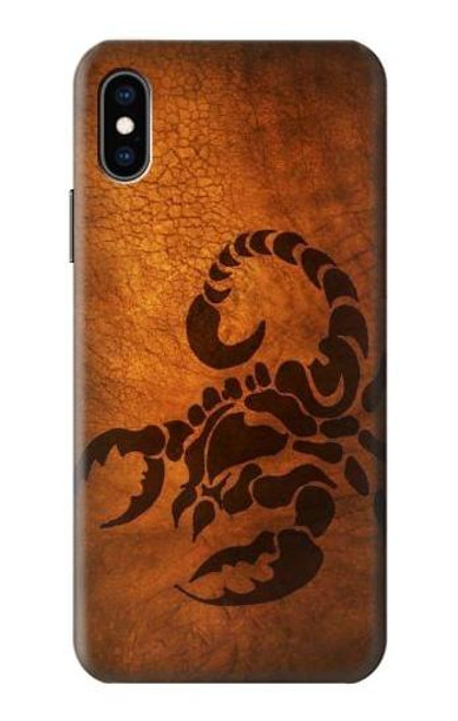 W0683 Scorpion Tattoo Hard Case and Leather Flip Case For iPhone X, iPhone XS