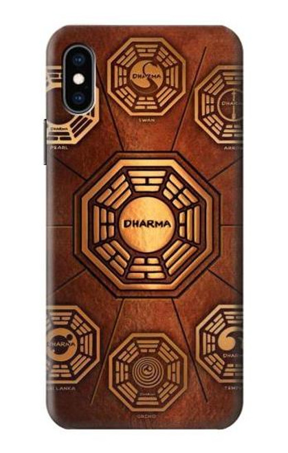 W0851 Dharma Hard Case and Leather Flip Case For iPhone X, iPhone XS
