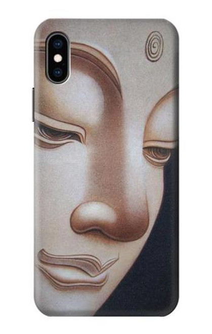 W1255 Buddha Face Hard Case and Leather Flip Case For iPhone X, iPhone XS