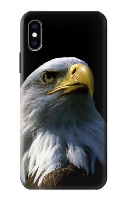 W2046 Bald Eagle Hard Case and Leather Flip Case For iPhone X, iPhone XS