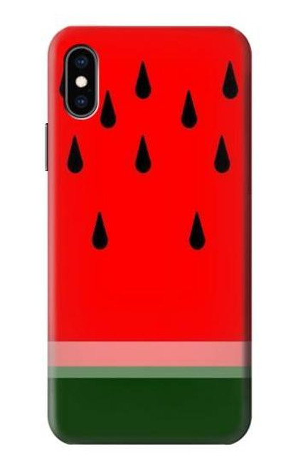 W2403 Watermelon Hard Case and Leather Flip Case For iPhone X, iPhone XS