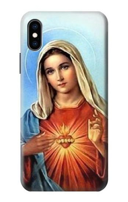 W2420 The Virgin Mary Santa Maria Hard Case and Leather Flip Case For iPhone X, iPhone XS