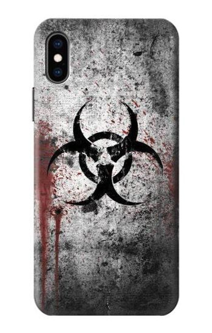 W2440 Biohazards Biological Hazard Hard Case and Leather Flip Case For iPhone X, iPhone XS