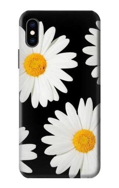 W2477 Daisy flower Hard Case and Leather Flip Case For iPhone X, iPhone XS