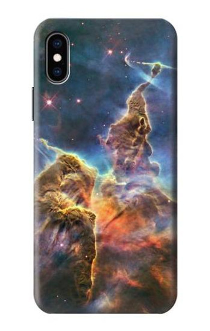 W2822 Mystic Mountain Carina Nebula Hard Case and Leather Flip Case For iPhone X, iPhone XS