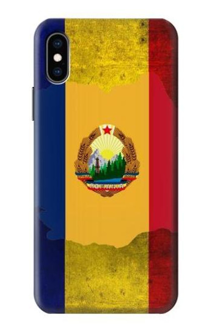 W3021 Romania Flag Hard Case and Leather Flip Case For iPhone X, iPhone XS