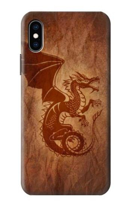 W3086 Red Dragon Tattoo Hard Case and Leather Flip Case For iPhone X, iPhone XS