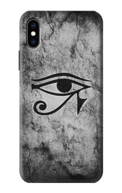 W3108 Ancient Egyptian Sun Eye Of Horus Hard Case and Leather Flip Case For iPhone X, iPhone XS