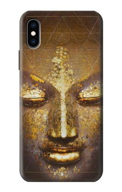 W3189 Magical Yantra Buddha Face Hard Case and Leather Flip Case For iPhone X, iPhone XS