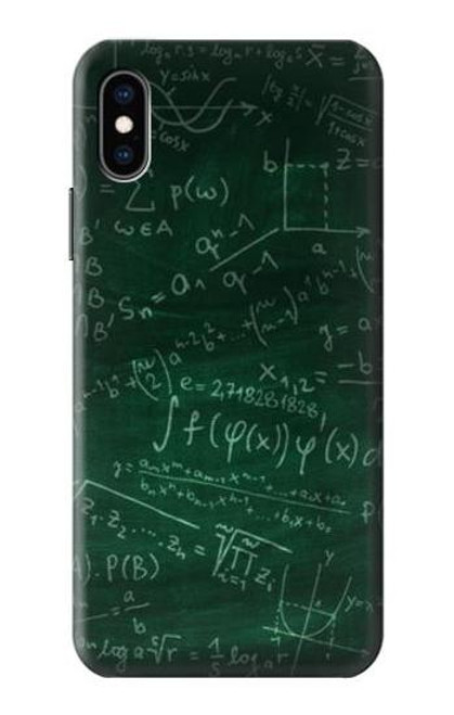 W3190 Math Formula Greenboard Hard Case and Leather Flip Case For iPhone X, iPhone XS