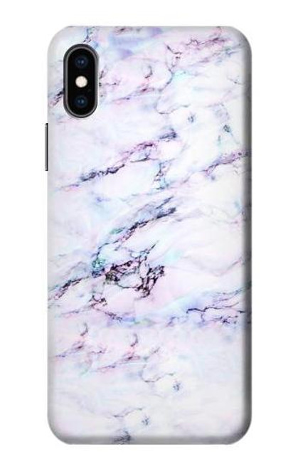 W3215 Seamless Pink Marble Hard Case and Leather Flip Case For iPhone X, iPhone XS