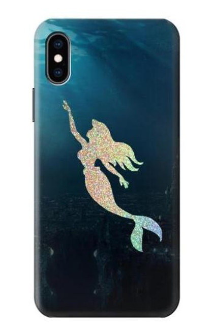 W3250 Mermaid Undersea Hard Case and Leather Flip Case For iPhone X, iPhone XS