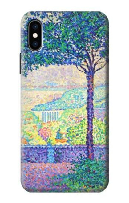 W3349 Paul Signac Terrace of Meudon Hard Case and Leather Flip Case For iPhone X, iPhone XS