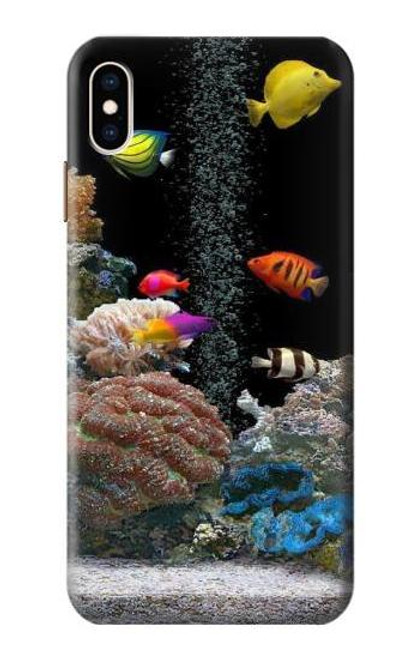 W0226 Aquarium Hard Case and Leather Flip Case For iPhone XS Max