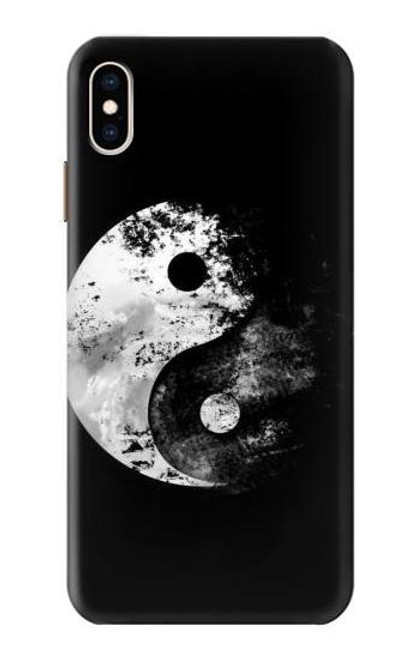 W1372 Moon Yin-Yang Hard Case and Leather Flip Case For iPhone XS Max