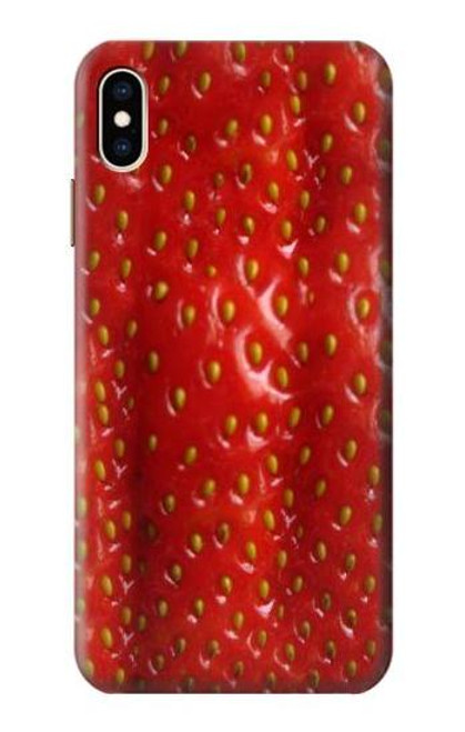 W2225 Strawberry Hard Case and Leather Flip Case For iPhone XS Max