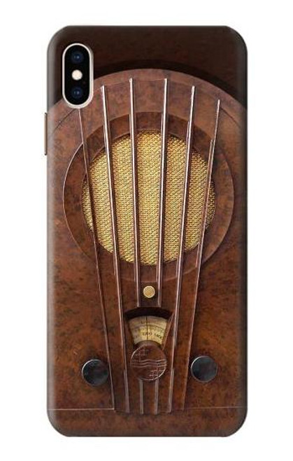 W2655 Vintage Bakelite Deco Radio Hard Case and Leather Flip Case For iPhone XS Max