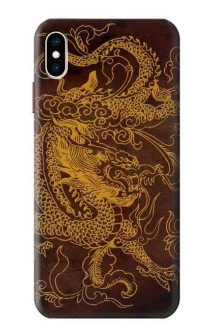 W2911 Chinese Dragon Hard Case and Leather Flip Case For iPhone XS Max