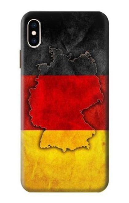 W2935 Germany Flag Map Hard Case and Leather Flip Case For iPhone XS Max